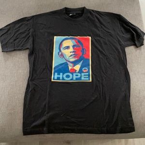 Vintage Obama president large black tshirt